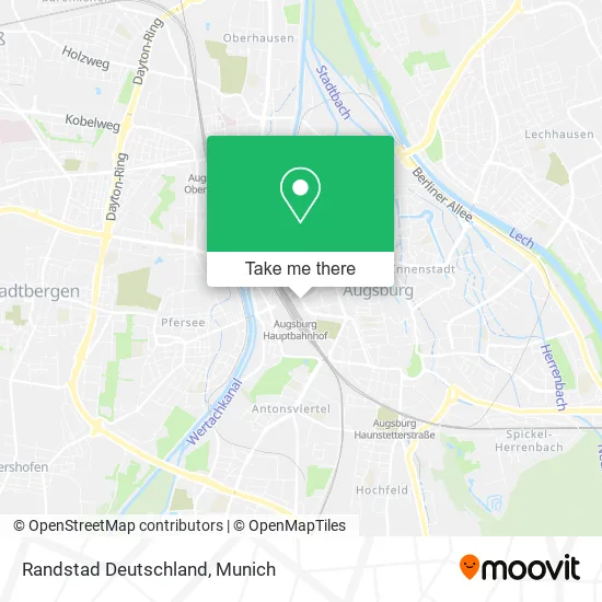 Карта Randstad Deutschland