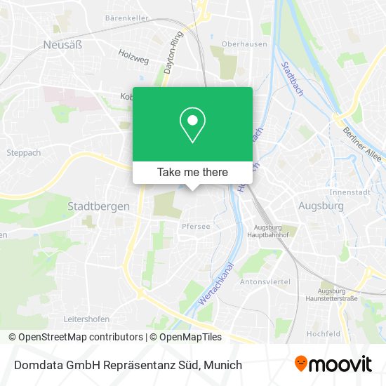 Domdata GmbH Repräsentanz Süd map