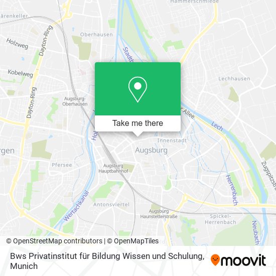 Bws Privatinstitut für Bildung Wissen und Schulung map