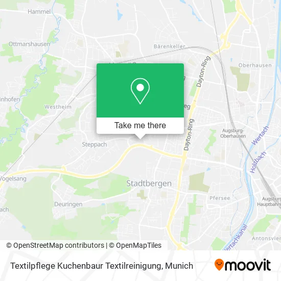 Карта Textilpflege Kuchenbaur Textilreinigung