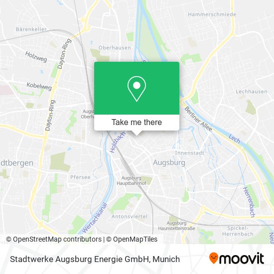 Карта Stadtwerke Augsburg Energie GmbH