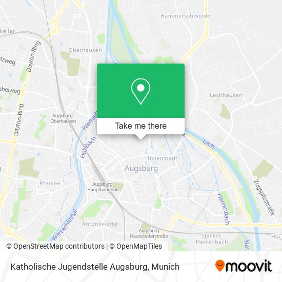 Карта Katholische Jugendstelle Augsburg