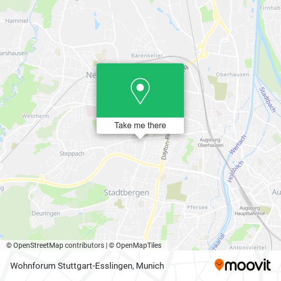 Карта Wohnforum Stuttgart-Esslingen