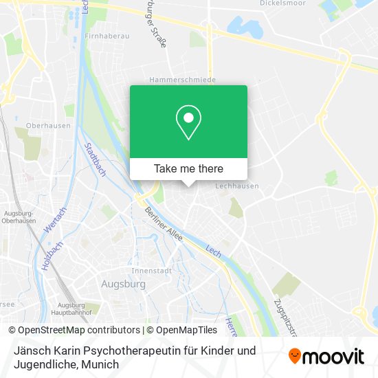 Jänsch Karin Psychotherapeutin für Kinder und Jugendliche map