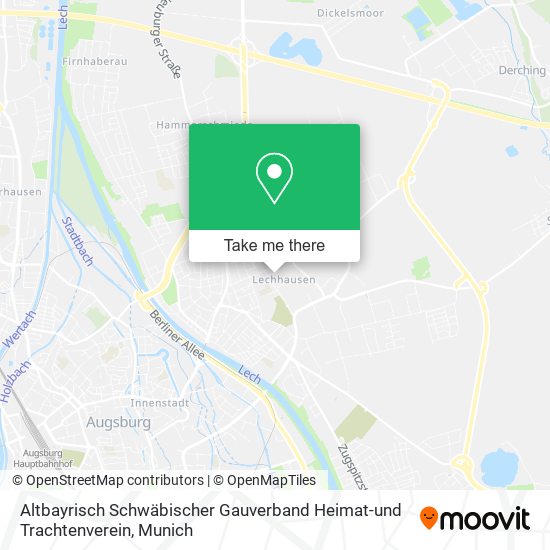 Altbayrisch Schwäbischer Gauverband Heimat-und Trachtenverein map