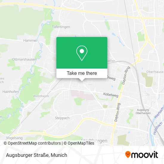 Карта Augsburger Straße
