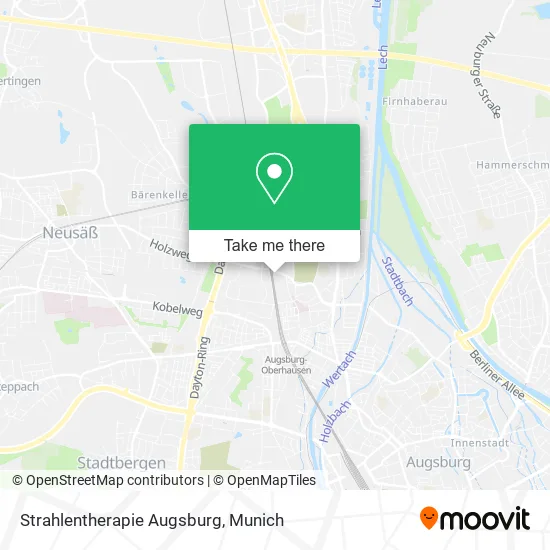 Карта Strahlentherapie Augsburg