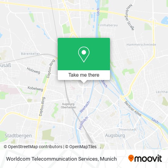 Worldcom Telecommunication Services map