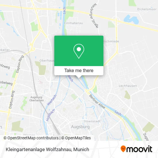 Карта Kleingartenanlage Wolfzahnau