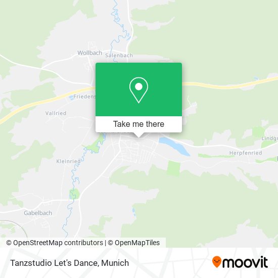 Tanzstudio Let's Dance map