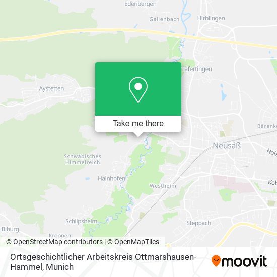Ortsgeschichtlicher Arbeitskreis Ottmarshausen-Hammel map