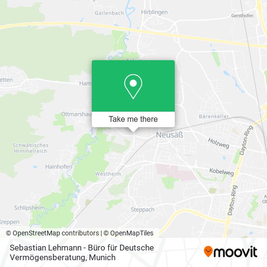 Карта Sebastian Lehmann - Büro für Deutsche Vermögensberatung