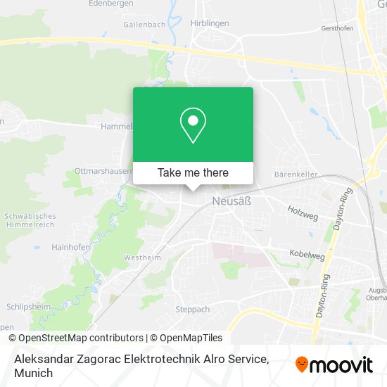 Aleksandar Zagorac Elektrotechnik Alro Service map