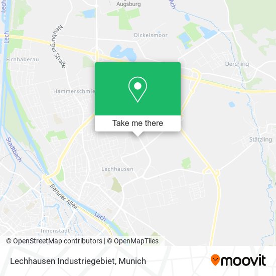Lechhausen Industriegebiet map