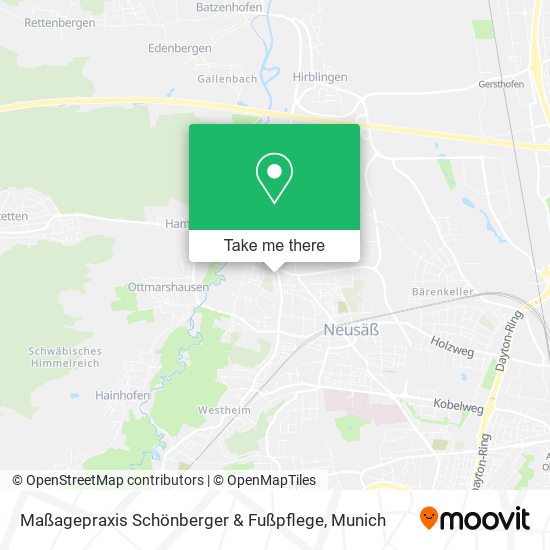 Maßagepraxis Schönberger & Fußpflege map