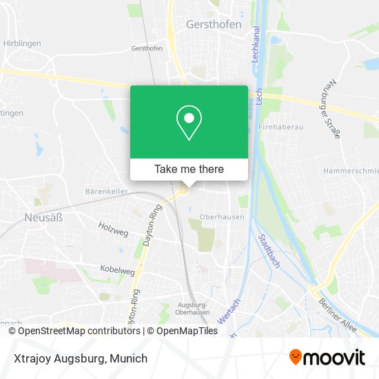 Xtrajoy Augsburg map