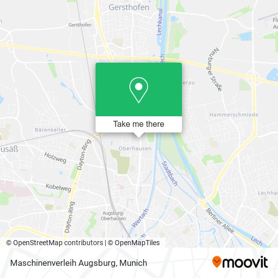 Карта Maschinenverleih Augsburg