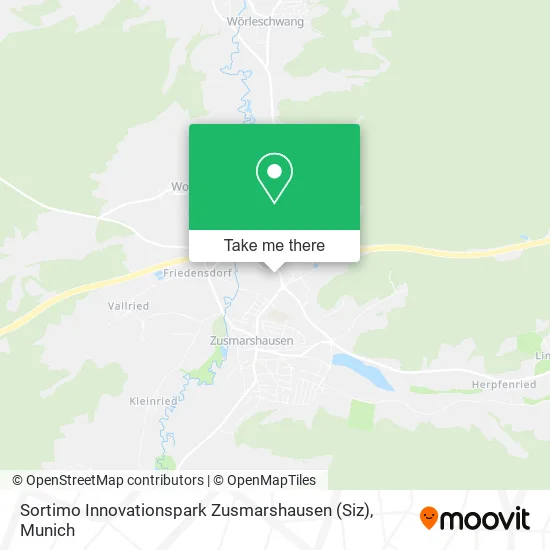 Карта Sortimo Innovationspark Zusmarshausen (Siz)