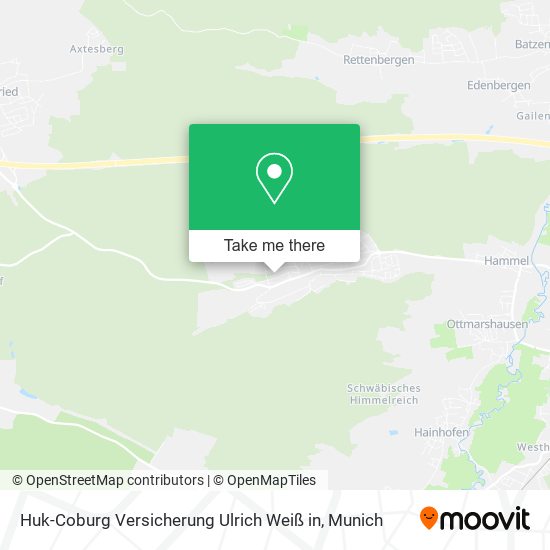 Huk-Coburg Versicherung Ulrich Weiß in map