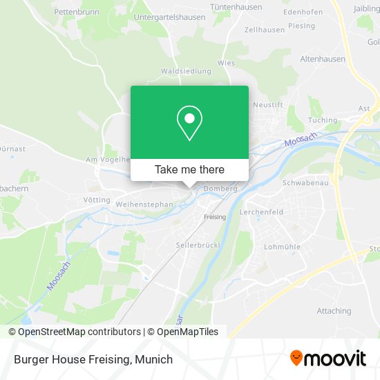 Burger House Freising map