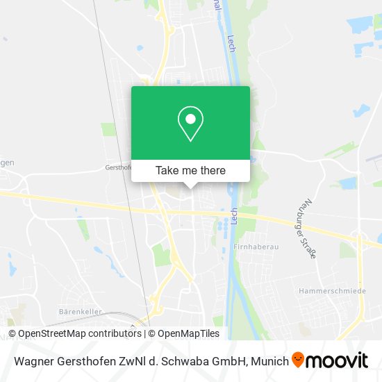 Wagner Gersthofen ZwNl d. Schwaba GmbH map