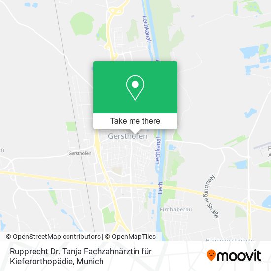 Rupprecht Dr. Tanja Fachzahnärztin für Kieferorthopädie map