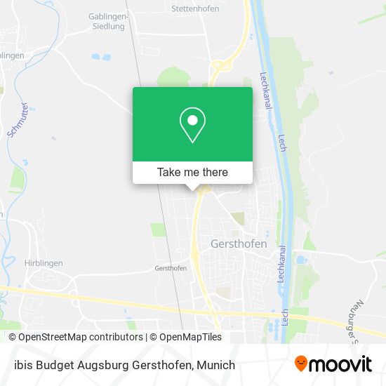 ibis Budget Augsburg Gersthofen map