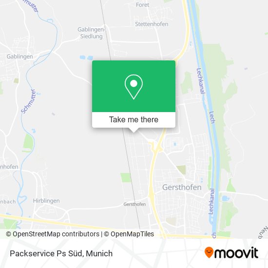 Packservice Ps Süd map