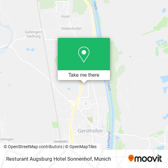 Карта Resturant Augsburg Hotel Sonnenhof