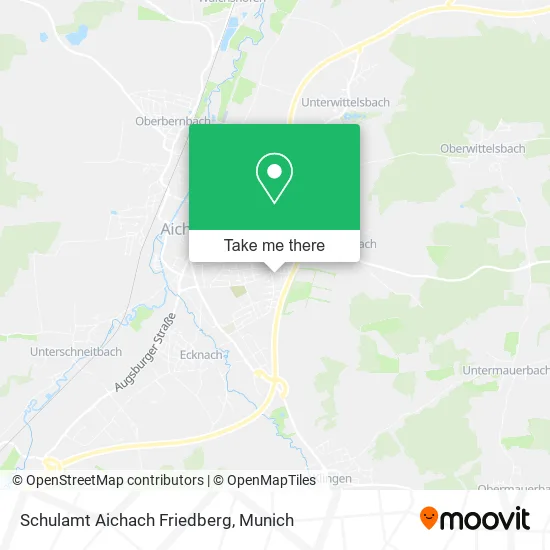 Карта Schulamt Aichach Friedberg