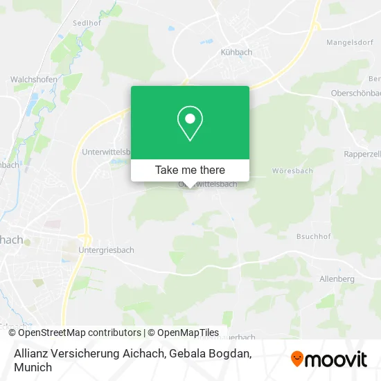 Карта Allianz Versicherung Aichach, Gebala Bogdan