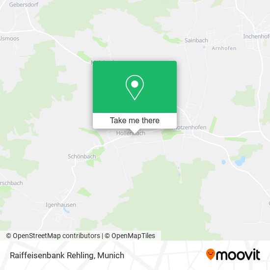 Raiffeisenbank Rehling map