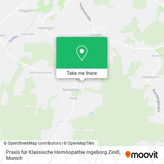 Praxis für Klassische Homöopathie Ingeborg Zindl map