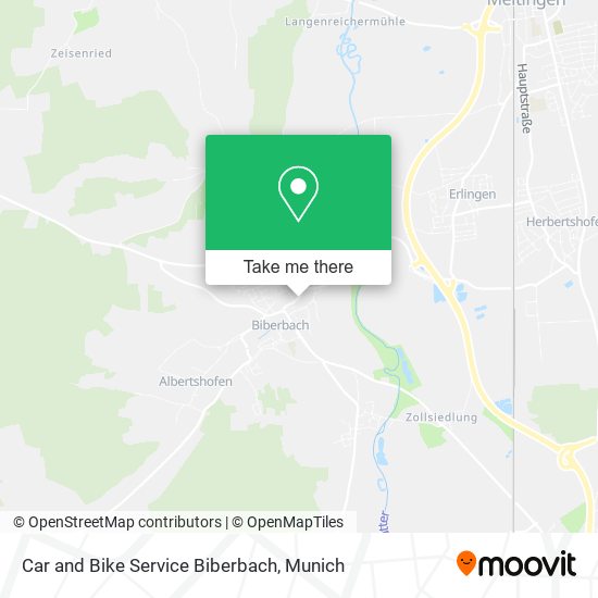 Карта Car and Bike Service Biberbach