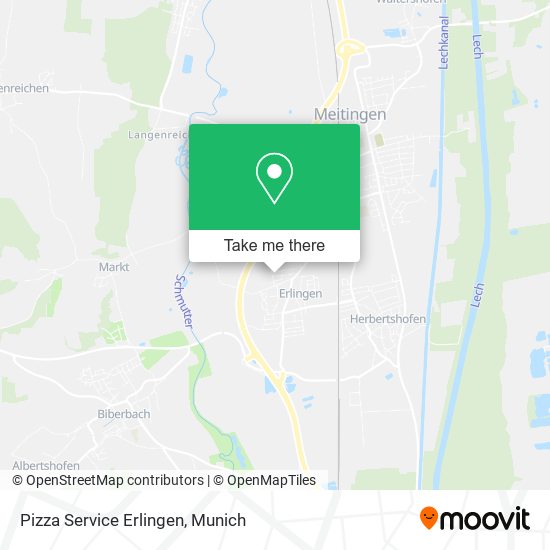 Pizza Service Erlingen map