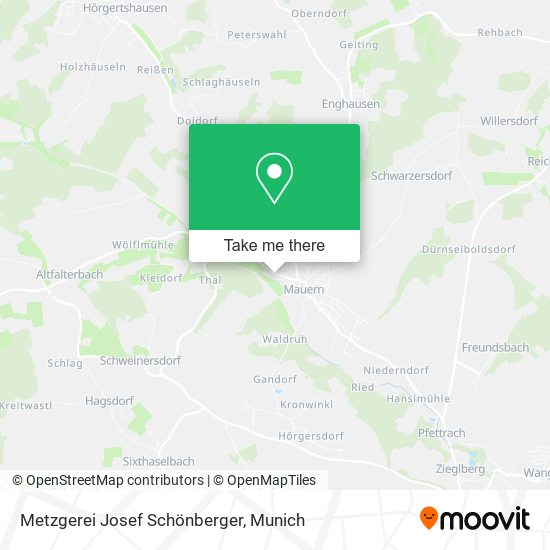 Metzgerei Josef Schönberger map