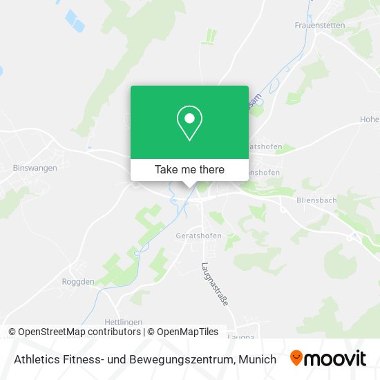 Карта Athletics Fitness- und Bewegungszentrum