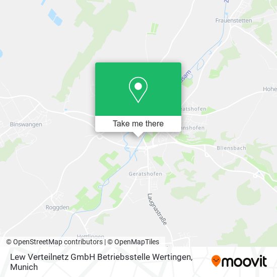 Lew Verteilnetz GmbH Betriebsstelle Wertingen map
