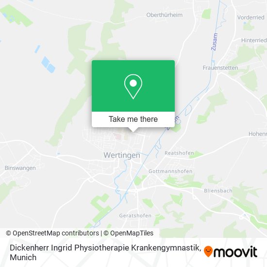 Карта Dickenherr Ingrid Physiotherapie Krankengymnastik