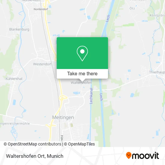 Карта Waltershofen Ort