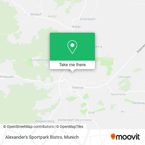 Alexander's Sportpark Bistro map
