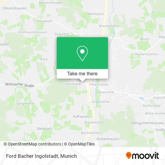 Карта Ford Bacher Ingolstadt