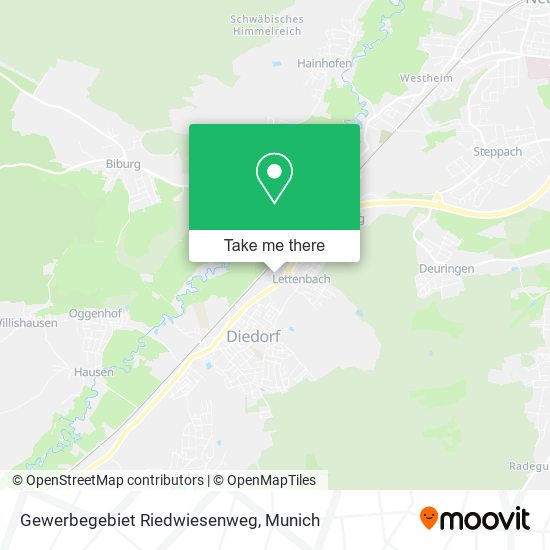 Gewerbegebiet Riedwiesenweg map