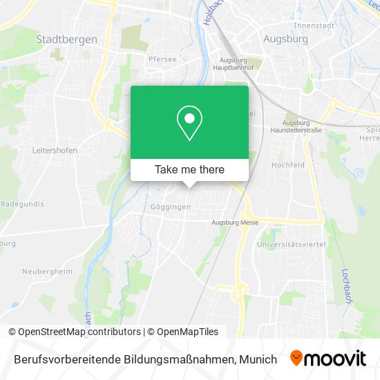 Berufsvorbereitende Bildungsmaßnahmen map