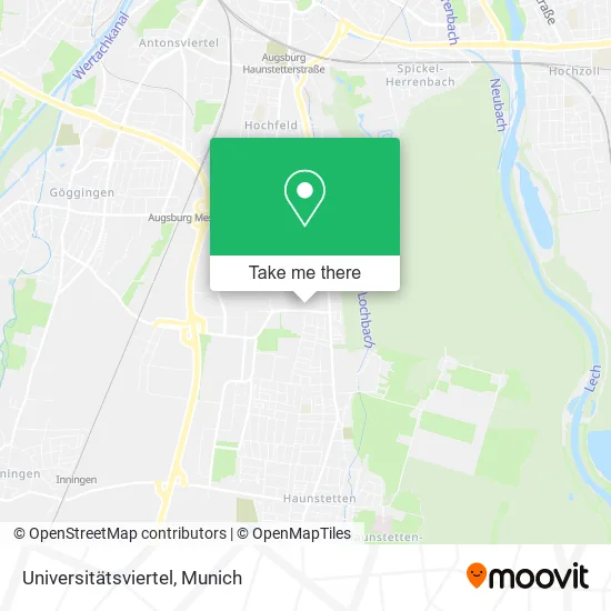 Карта Universitätsviertel