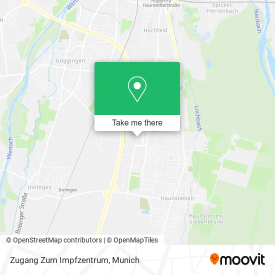 Карта Zugang Zum Impfzentrum