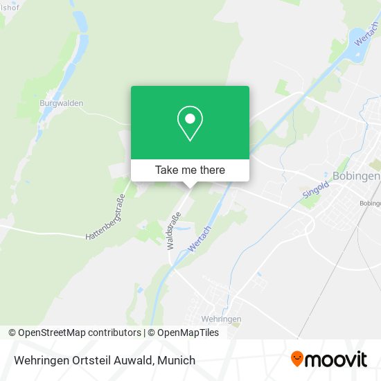 Wehringen Ortsteil Auwald map