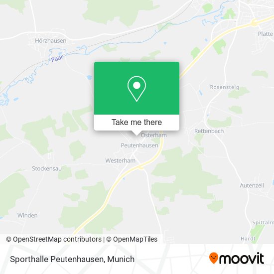 Sporthalle Peutenhausen map