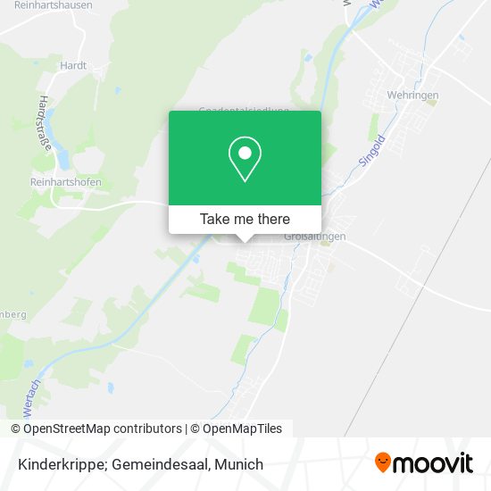 Kinderkrippe; Gemeindesaal map