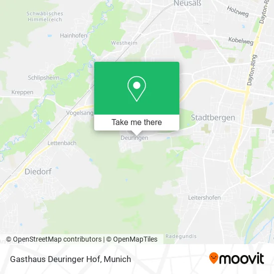 Карта Gasthaus Deuringer Hof